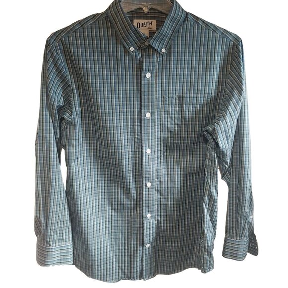 Duluth Trading Co. Mens Relaxed Fit Button-Down Shirt M Classic Outdoor Relax - Picture 1 of 5